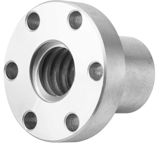 Гайка трапецеидальная TECHNIX с фланцем, сталь, d=20мм, шаг резьбы 4мм, прав. резьба, SFR 20-4-D SFR204DTECHNIXPRO 1