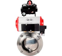 Затвор дисковый 304-304-EPDM Ду15 Ру10 пищ.нерж.сталь,пн.привод, пн.распр, БКВ DN.ru D050-74472