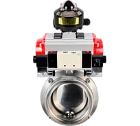 Затвор дисковый 304-304-Sil Ду65 Ру10 пищ.нерж.сталь, пн.привод, пн.распр, БКВ DN.ru D050-74190