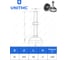 Винтовая регулируемая опора UnitMC (основание сталь, винт сталь) 400204 80хМ20х100 6