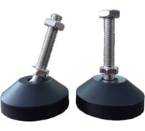 Шарнирная регулируемая опора UnitMC 60хМ10х50 (основание PA66, винт сталь) 400201 60xM10x50