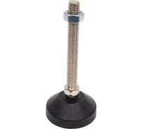 Шарнирная регулируемая опора UnitMC 60хМ12х100 (основание PA66, винт сталь) 400201 60xM12x100