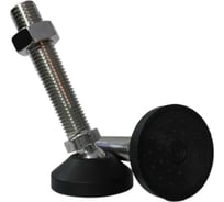 Шарнирная регулируемая опора UnitMC 60хМ20х100 (основание PA66, винт сталь) 400201 60xM20x100