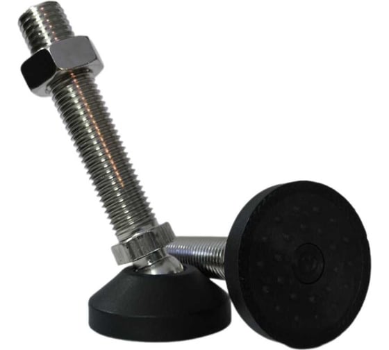 Шарнирная регулируемая опора UnitMC 60хМ20х100 (основание PA66, винт сталь) 400201 60xM20x100