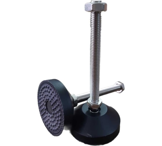 Шарнирная регулируемая опора UnitMC 60хМ10х100 (основание PA66, винт сталь) 400201 60xM10x100