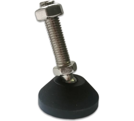 Шарнирная регулируемая опора UnitMC 50хМ12х50 (основание PA66, винт сталь) 400201 50xM12x50