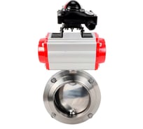 Затвор дисковый DN.ru 304-304-EPDM Ду20 Ру10 под приварку, пищ.нерж.сталь, пн.привод, БКВ D050-78160