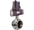 Затвор дисковый DN.ru 304-304-Sil-2W-C-H Ду100 Ру10 кламповый, электропривод 220В D050-81326 1