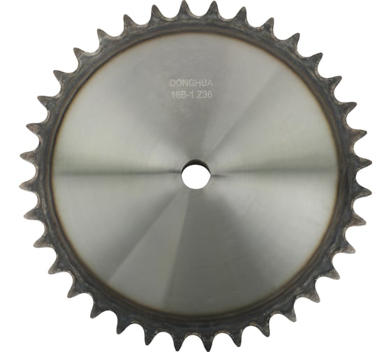 Звездочка со ступицей под расточку DONGHUA с калеными зубьями для цепи с шагом 25,4мм (16В-1) 16B-1 Z-36 / 16B-1BH36 15034 1