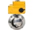 Затвор дисковый 304-304-Sil-2W-W-H Ду100 Ру10 пищ.нерж.сталь, эл.привод 380В DN.ru D050-73265 1