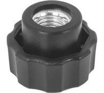 Барашек Миниворкс пластиковый с рукояткой Ø25 и резьбой М8, цвет черный – (10 шт.) Б25М8ЧС