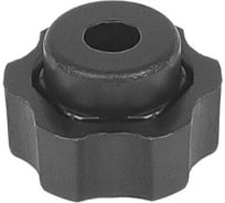 Барашек Миниворкс пластиковый разборный (комплект крышка и вставка) с рукояткой Ø21 для установки гайки или болта М5, цвет черный – (25 шт.) Б21М5ЧН