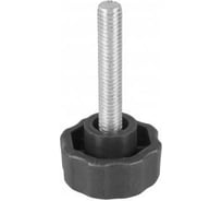 Фиксатор Миниворкс пластиковый с рукояткой Ø25 и резьбой М6х80, цвет белый – (10 шт.) Ф25М6-80БС