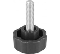 Фиксатор Миниворкс пластиковый с рукояткой Ø25 и резьбой М6х25, цвет черный – (15 шт.) Ф25М6-25ЧС