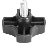 Фиксатор Миниворкс с болтом M10x20 мм, пластиковая рукоятка Ø60 мм, цвет черный – (3 шт.) Ф60М10-20ЧЕ