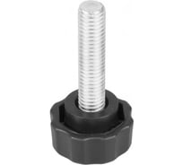 Фиксатор Миниворкс пластиковый с рукояткой Ø25 и резьбой М8х30, цвет черный – (10 шт.) Ф25М8-30ЧС