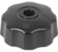 Барашек Миниворкс пластиковый с рукояткой Ø42 и резьбой М6, проходной, цвет черный – (10 шт.) БП42М6ЧН