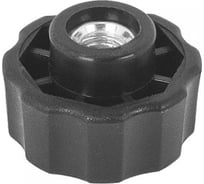 Барашек Миниворкс пластиковый с рукояткой Ø25 и резьбой М6, цвет черный – (15 шт.) Б25М6ЧС