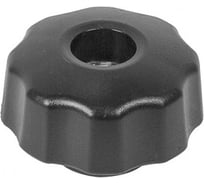 Барашек Миниворкс пластиковый с рукояткой Ø42 и резьбой М10, проходной, цвет черный – (5 шт.) БП42М10ЧН
