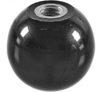 Шарик Миниворкс пластиковый Ø40, с резьбой М8, цвет черный – (1 шт.) KKB408ST-01H