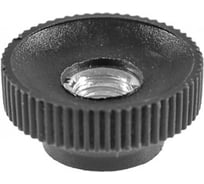 Барашек Миниворкс пластиковый с рукояткой Ø20 и резьбой М6, цвет черный – (3 шт.) RDGM206-01H