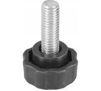 Фиксатор Миниворкс пластиковый с рукояткой Ø25 и резьбой М8х20, цвет черный – (15 шт.) Ф25М8-20ЧС