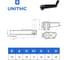 Рукоятка приводная UnitMC 100113 125х14 6