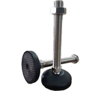 Шарнирная регулируемая опора UnitMC 80хМ20х150 (основание PA66, винт сталь) 400201 80xM20x150