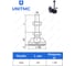 Шарнирная регулируемая опора UnitMC 100хМ20х100 (основание PA66, винт сталь) 400201 100xM20x100 6