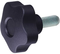 Комплект Алтервиа ручка пятилепестковая, с внешней резьбой, из полиамида, Арт. упаковка 4 штуки A51217.111501035.4