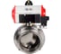 Затвор DN.ru clamp 304-304-EPDM-2W-C-H Ду100 Ру10 пищевая нержавеющая сталь, пневмопривод, пневмораспределитель D050-76658 1
