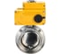 Затвор DN.ru дисковый 304-304-Sil Ду100 Ру10 пищевая нержавеющая сталь, электропривод 220В (4-20мА) D050-73490 1