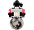Затвор DN.ru clamp 304-304-EPDM-2W-C-H Ду100 Ру10 пищевая нержавеющая сталь, пневмопривод, пневмораспределитель, БКВ D050-77738 1