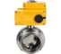 Затвор DN.ru clamp 304-304-Sil-2W-C-H Ду100 Ру10 пищевая нерж.сталь, электропривод 380В D050-73283 1