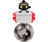 Затвор DN.ru clamp 304-304-EPDM-2W-C-H Ду100 Ру10 пищевая нерж.сталь, пневмопривод, БКВ D050-73742 1