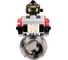 Затвор DN.ru clamp 304-304-EPDM Ду100 Ру10 пищевая нержавеющая сталь, пневмопривод, пневмораспределитель, БКВ D050-78671 1