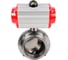 Затвор DN.ru clamp 304-304-EPDM-2W-C-H Ду100 Ру10 пищевая нерж.сталь, пневмопривод D050-76496 1