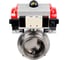 Затвор DN.ru clamp 304-304-EPDM-2W-C-H Ду100 Ру10 пищевая нержавеющая сталь, пневмопривод, пневмораспределитель D050-76982 1