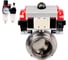 Затвор DN.ru clamp 304-304-EPDM-2W-C-H Ду100 Ру10 пищевая нержавеющая сталь, пневмопривод, пневмораспределитель, БПВ D050-74984 1