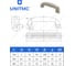 Бугельная промышленная ручка UnitMC 130 мм (Белая) 1004050130W 7