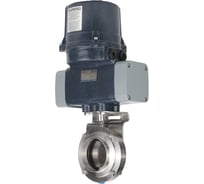 Затвор DN.ru дисковый 304-304-EPDM-2W-C-H Ду50 Ру10 кламповый, электропривод 220В D050-81287