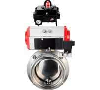 Затвор DN.ru 304-304-Sil Ду20 Ру10 резьбовой,пищ.нерж.сталь,пн.привод,пн.распр,БКВ D050-78844