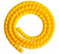 Спиральная пластиковая защита PARLMU SG-29-C12-k5 - полипропилен, размер 29, выпуклая поверхность, цвет желтый, длина 5м PR0700600-5
