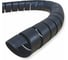 Спиральная пластиковая защита PARLMU SG-44-F11-k-2 - полипропилен, размер 44, плоская поверхность, цвет черный, длина 2м PR0101100-2 5