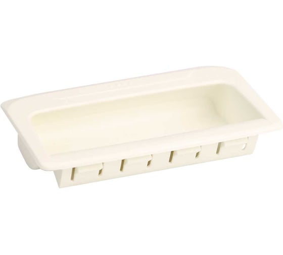 Ручка пластиковая Алтервиа для встраиваемого монтажа, белая Арт. A30111.00076 1