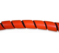 Спиральная пластиковая защита PARLMU HPS-8-C13 - полипропилен высокой очистки, размер 8, выпуклая поверхность, цвет красный, длина отрезка 2м PR2800100