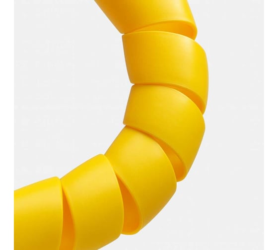 Спиральная пластиковая защита PARLMU HPS-80-F12 - полипропилен высокой очистки, размер 80, плоская поверхность, цвет желтый, длина отрезка 2м PR2202000 1