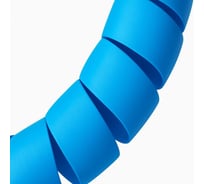 Спиральная пластиковая защита PARLMU HPS-10-F14 - полипропилен высокой очистки, размер 10, плоская поверхность, цвет голубой, длина отрезка 2м PR2400200