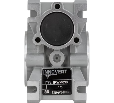 Редуктор червячный INNOVERT 030 (i=15) вал вх./вых 11/14 мм, корпус алюминиевый, масло синтетическое IRWM030-15 (вх.вал 11 мм)