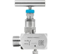 Клапан игольчатый одновентильный Росма SS-V4 Ду15 Ру400, нержавеющая сталь ВР/НР FNPT1/2-MNPT1/2 D070-04264